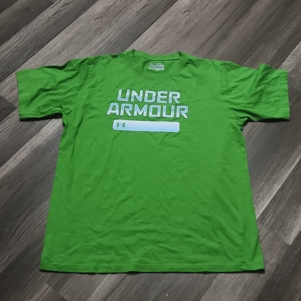 Under Armour Lime Green T Shirt Boys XXL Loose